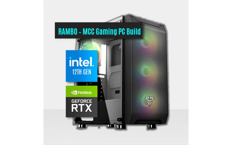 RAMBO – MCC Gaming PC Build || Intel Core I7-12700F 12-Core – GIGABYTE GeForce RTX™ 3060 GAMING OC PRO 8GIntel CPU FanGIGABYTE B660M DS3H DDR4 MotherboardKINGSTON FURY 16GB 3200MHz DDR4Fantech Shadow 650W BRONZE Fantech AERO CG80 RGB Middle Tower Case ( 4